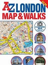 London England Map & Walks. Good map of London featuring several walks on side two.