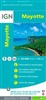 Mayotte Island tourist map. Controlled by the country of France. This extremely detailed map of the island at 1:50,000 shows tourist information, detailed descriptions of the natural environment, walking trails and an index of all of the beaches where you