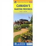 Canada's Maritime Provinces - Travel & Road Map. Double sided map of Canada's maritime provinces. Includes Nova Scotia, New Brunswick, and Prince Edward Island. Includes two inset maps of Halifax and Sydney.