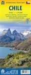 Chile South America regional map. This regional map of Chile that comes printed on both sides on waterproof paper. Colors are excellent and features nice relief shading. Legend includes Roads by classification, Points of Interest, National Parks, Airports