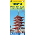 Tokyo Kanto & Chubu Regions Travel & Road Map.  Extremely detailed map. Good index and legend. Shows all the streets as well as transit and ferry lines. Tokyo, Japans busy capital, mixes the ultramodern and the traditional, from neon-lit skyscrapers to hi