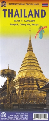 Thailand Travel & Road Map. This double-sided map includes all of Thailand on one side and , and this map shows road and rail connections, distances, and top tourist attractions. Includes insets map of Chiang Mai, Bangkok Regional map with a transit map f