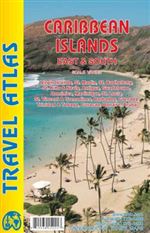 Caribbean Islands East & South Travel Atlas. Enjoy the warm powdery sand beaches of the Caribbean with this extensive 160 page atlas. These maps cover the entire Eastern and Southern Caribbean including Trinidad and Tobago, Aruba, Bonaire, Curacao, Barbad