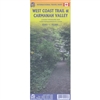 West Coast Trail BC Hiking Map. This is a topographic map that covers the popular West Coast Trail on Vancouver Island, British Columbia. One of the best coastal hikes that will take you on an 80 kilometer hike along some majestic coast line. Compliment y