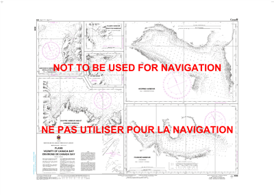 4506 - Plans - Vicinity of Canada Bay - Canadian Hydrographic Service (CHS)'s exceptional nautical charts and navigational products help ensure the safe navigation of Canada's waterways. These charts are the 'road maps' that guide mariners safely from por