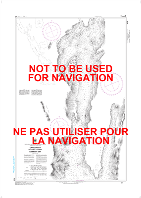 4538 - Canada Bay including Chimney Bay - Canadian Hydrographic Service (CHS)'s exceptional nautical charts and navigational products help ensure the safe navigation of Canada's waterways. These charts are the 'road maps' that guide mariners safely from p