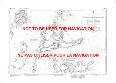 4592 - Little Bay Island to League Rock - Canadian Hydrographic Service (CHS)'s exceptional nautical charts and navigational products help ensure the safe navigation of Canada's waterways. These charts are the 'road maps' that guide mariners safely from p