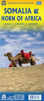 Somalia & Djibouti - Horn of Africa Travel & Road Map. This is a detailed map showing major roads, cities, land features, watering holes, national parks and points of interest. Includes an index. Somalia, officially the Federal Republic of Somalia, is a c