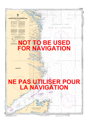 4731 - Forteau Bay to Domino Run - Canadian Hydrographic Service (CHS)'s exceptional nautical charts and navigational products help ensure the safe navigation of Canada's waterways. These charts are the 'road maps' that guide mariners safely from port to