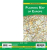 EUROPE PLANNING ROAD MAP.  This is a detailed Freytag & Berndt two-sided folded road map showing distances, points of interest, a full index and legend. Scale is 3 inches to 80 km.