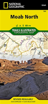 Moab North Utah Trail Map National Geographic. This map includes an inset of Monitor & Merrimac Buttes, Sovereign Trail and Moab, Slickrock areas, as well as additional detail of the following three regions - Monitor & Merrimac Buttes & Bartlett Wash & So