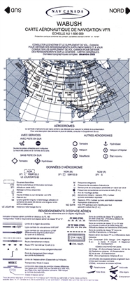 VNC 5019 Wabush Aeronautical Chart. The VFR Navigation Chart (VNC) is used by VFR pilots on short to extended cross-country flights at low to medium altitudes and at low to medium airspeeds. The chart displays aeronautical information and sufficient topog