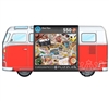 VW Travel Van Puzzle in collectors tin. This 550 piece puzzle is a perfect gift for the VW enthusiast in your life. The metal tin that the puzzle comes in is a great collectable for the avid Volkswagon fan. Time to dream about Wonderlust!