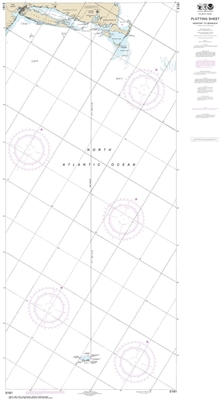 NOAA Chart 5161. Nautical Chart of Newport, Rhode Island to Bermuda - East Coast. NOAA charts portray water depths, coastlines, dangers, aids to navigation, landmarks, bottom characteristics and other features, as well as regulatory, tide, and other infor