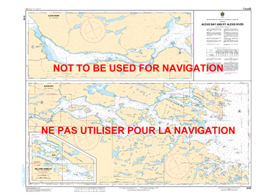 5179 - Alexis Bay and Alexis River - Canadian Hydrographic Service (CHS)'s exceptional nautical charts and navigational products help ensure the safe navigation of Canada's waterways. These charts are the 'road maps' that guide mariners safely from port t