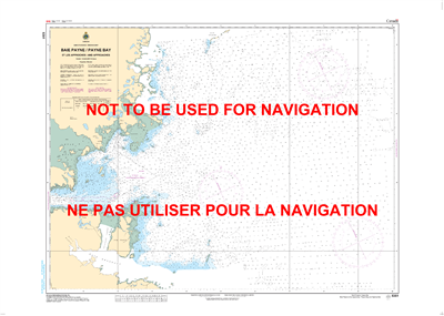 5351 - Payne Bay and Approaches - Canadian Hydrographic Service (CHS)'s exceptional nautical charts and navigational products help ensure the safe navigation of Canada's waterways. These charts are the 'road maps' that guide mariners safely from port to p