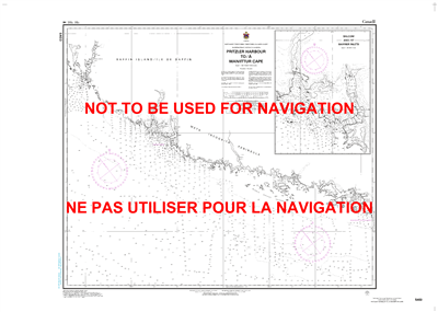 5403 - Pritzler Harbour to Maniittur Cape - Canadian Hydrographic Service (CHS)'s exceptional nautical charts and navigational products help ensure the safe navigation of Canada's waterways. These charts are the 'road maps' that guide mariners safely from