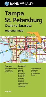 Tampa and St. Petersburg Regional Map