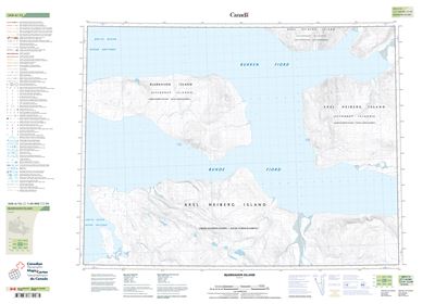 560A12 - BJARNASON ISLAND - Topographic Map