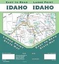 Idaho & Montana State Travel & Road map.  Includes regional maps of Caldwell, Nampa, Boise, Coeur D'Alene, Idaho Falls, Lewiston, Moscow, Pocatello, and Twin Falls. Also includes a downtown map of Boise. This map features points of interest, waysides, sta