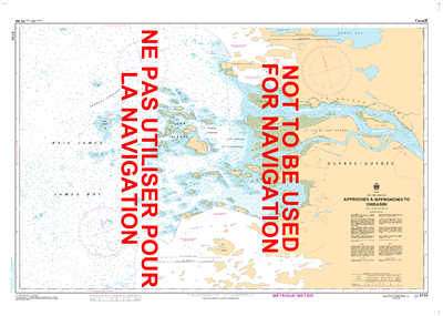 5720 - Approaches to Chisasibi - Canadian Hydrographic Service (CHS)'s exceptional nautical charts and navigational products help ensure the safe navigation of Canada's waterways. These charts are the 'road maps' that guide mariners safely from port to po