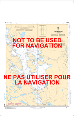 6021 - Lake Muskoka - Canadian Hydrographic Service (CHS)'s exceptional nautical charts and navigational products help ensure the safe navigation of Canada's waterways. These charts are the 'road maps' that guide mariners safely from port to port. With in