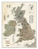 Britain & Ireland Executive National Geographic Wall Map. The classic political map of Britain and Ireland shows  detailed country boundaries, thousands of place names, major highways and roads, airports, bodies of water, and more. Perfect for the classro