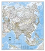 Asia Classic National Geographic Wall Map. Asia Classic Wall Map Large. This large detailed National Geographic cartography includes country boundaries, place names, bodies of water, and more for the entire Asian continent. Great for the home or office.