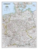 Germany Classic - National Geographic Wall Map. Complete political detail of Germany - country boundaries, roads and cities, airports, bodies of water, and other geographic details.