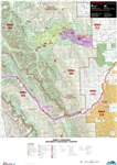 Sheep River & Highwood SE Kananaskis WMU Map. The maps shows the boundary for Kananaskis Country, the Public Land Use Zones, crown land, private or freehold land, park boundaries, wildlife corridors and sanctuaries, camping spots, trailheads, roads, ATV t