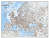 Europe Political Wall Map - National Geographic Large. This extremely detailed classic political map of Europe features country boundaries, place names, bodies of water, airports, major highways and roads, and much more.