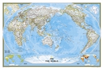 Pacific Centered Political Wall Map - National Geographic Wall Map. National Geographic's World map is the standard by which all other reference maps are measured. The World map is meticulously researched and adheres to National Geographic's convention of