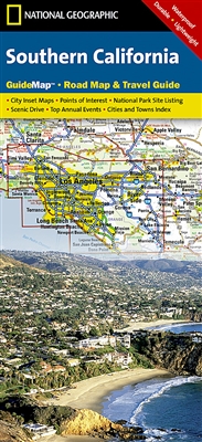 Southern California National Geographic State Guide Map