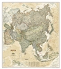Asia Executive Wall Map - National Geographic. Astounding detail and boardroom quality make this richly colored map excellent for reference in your home or office. Detailed National Geographic cartography includes country boundaries, place names, bodies o