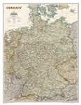 Germany Executive National Geographic Wall Map. Our executive style political map of Germany features country boundaries, place names, bodies of water, airports, major highways and roads, and much more.