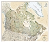 Canada Executive Wall Map - National Geographic. This executive-style wall map of Canada features thousands of place names, accurate political boundaries, national parks, archaeological sites, and major infrastructure networks such as roads, canals, ferry