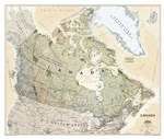 Canada Executive Wall Map - National Geographic. This executive-style wall map of Canada features thousands of place names, accurate political boundaries, national parks, archaeological sites, and major infrastructure networks such as roads, canals, ferry