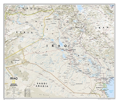 The Iraq Classic National Geographic Wall Map is a testament to the art of cartography, offering a comprehensive and detailed view of Iraq's complex geography and political landscape. This classic reference-style map, adorned with the iconic National Geog