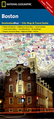 Boston National Geographic Destination City Map