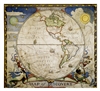 Map of Discovery - Western Hemisphere National Geographic