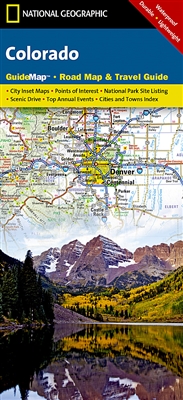Colorado National Geographic State Guide Map