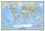 World Political Wall Map - National Geographic. Enjoy the accuracy and beauty of the latest world map from the cartographers at National Geographic. This map features the Winkel Tripel projection to reduce distortion of land masses as they near the poles.