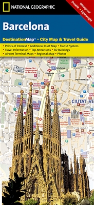 Barcelona National Geographic Destination City Map