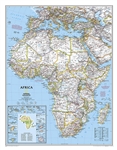 Africa Classic National Geographic Wall Map