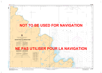 6354 - McIver Point to Mirage Point - Canadian Hydrographic Service (CHS)'s exceptional nautical charts and navigational products help ensure the safe navigation of Canada's waterways. These charts are the 'road maps' that guide mariners safely from port