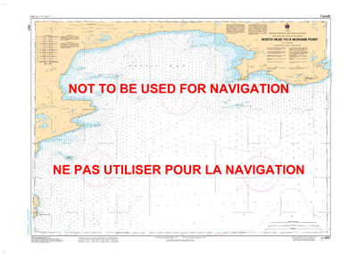 6357 - North Head to Moraine Point - Canadian Hydrographic Service (CHS)'s exceptional nautical charts and navigational products help ensure the safe navigation of Canada's waterways. These charts are the 'road maps' that guide mariners safely from port t