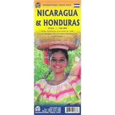 Honduras & Nicaragua Travel Road Map