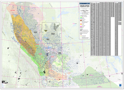 Western Canada Strikes and Play Locations Map. This map shows Oil and Gas Strike Areas for BC and Alberta and Oil and Gas Fields for Saskatchewan and Manitoba. It also depicts all the major oil, gas and oil sands play locations in Western Canada, by showi
