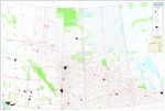 Western Canada Base Map. This is a base map of Western Canada shows Eastern British Columbia, Alberta, Saskatchewan and Western Manitoba.