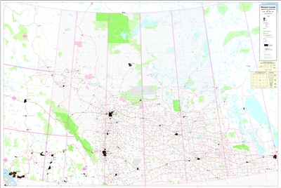 Western Canada Base Map. This is a base map of Western Canada shows Eastern British Columbia, Alberta, Saskatchewan and Western Manitoba.